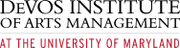 Logo of The DeVos Institute of Arts Management at the University of Maryland