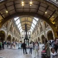 A photograph from inside of a museum.