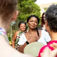 a community engagement professional attends an outreach event