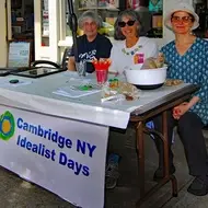 The Idealist Days group in Cambridge NY smiles on Idealist Days 6/6.