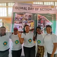 The Nigeria Idealist Days group smiles for a photo.