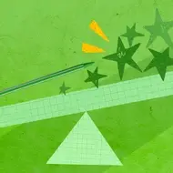 abstract illustration of self reflection, with no text