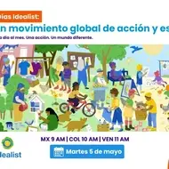 Afiche del encuentro virtual del 5/5
