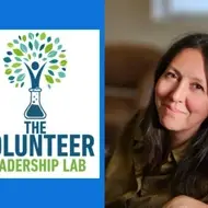 Rose Tatum's headshot and organization logo for The Volunteer Leadership Lab