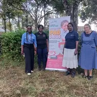 Carolyne from Kenya hosts a menstrual pad drive for Idealist Days 7/7.