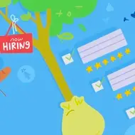 abstract image of hiring and retention on Idealist