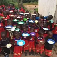 We feed starving children in Uganda