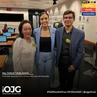 Presidente OJG junto com a Deputada Tabata Amaral na Comissão do PNE