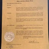 the proclamation we received for city of Denton