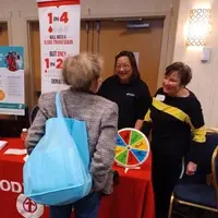 Ambassador volunteers at a health fair