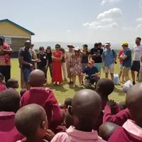 Meeting the people