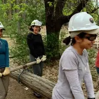 Helping with trails in Yosemite