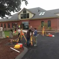 Learning to survey outside the Coach House