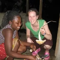 Harvesting mushrooms with Jacky
