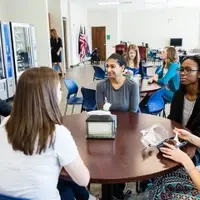 students hanging out