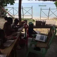 Our classroom on Isla Fuerte