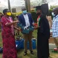 The government officials officiate passing out of students on completion of training