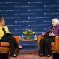 Professor Susan Collins interviews former Federal Reserve Chair Janet Yellen