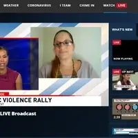 Founder Cynthya Pagan on an interview at ABC News Channel 7