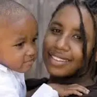 Young mother and child