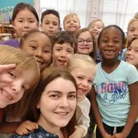 GAN Grantee Anna Harris with students