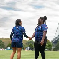 Girls handshake