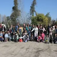 Un gran grupo humano