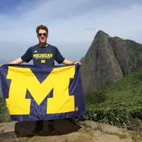 A Ford School student on a weekend break from his internship