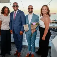 Coach Sheffield, Mayor Richardson, Mike Munoz, Karissa Selvester