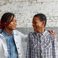 Teen Friends Smiling