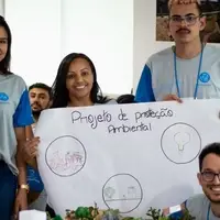 Young Brazilians participating in civic engagement