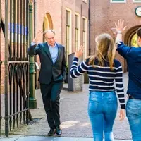Higher education in the Netherlands is not particularly hierarchical.  It's not uncommon for professors or even the Rector Magnificus (university president) to be informal and approachable.
