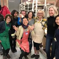 Students in Ceramics Class