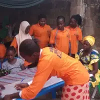 Trainees at work in WIDC