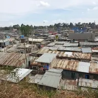 view of Mathare slums