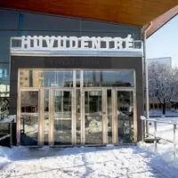 Main entrance in Winter