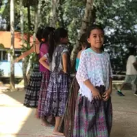 Girls performing a Guatemalan dance