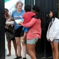 Volunteer in action