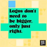 logos don't need to be bigger, just right.