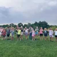 Summer campers learning about pollinators and native plants!