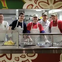 Line volunteers