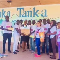 Saint Foundation delivering medical supplies to Tanka Tanka Mentally Challenged Home in Gambia