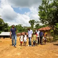 Luminos colleagues and students in Liberia