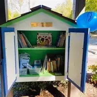 Three of our volunteers are responsible for stocking our little libraries. Thank you!