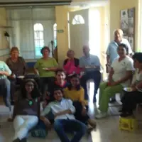 voluntarios de corazón acompañados de nuestros adorados adultos mayores.