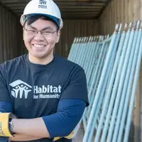 Volunteer for Collegiate Challenge smiling
