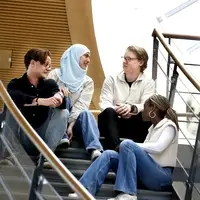Students outside Aula Magna