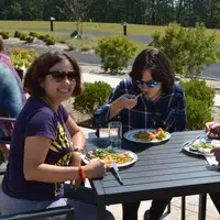 lunch on the patio