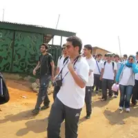 SCHOOL GROUP VOLUNTEERS ARRIVES TO DO THIER FIELD WORK PLACEMENT WITH THE ORGANISATION