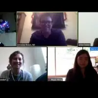 Our weekly staff meetings (virtually) with Inside Health Institute Staff
